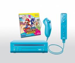 Wii Blue Console - Mario & Sonic at the London 2012 Olympic Games Bundle Screenshot 1